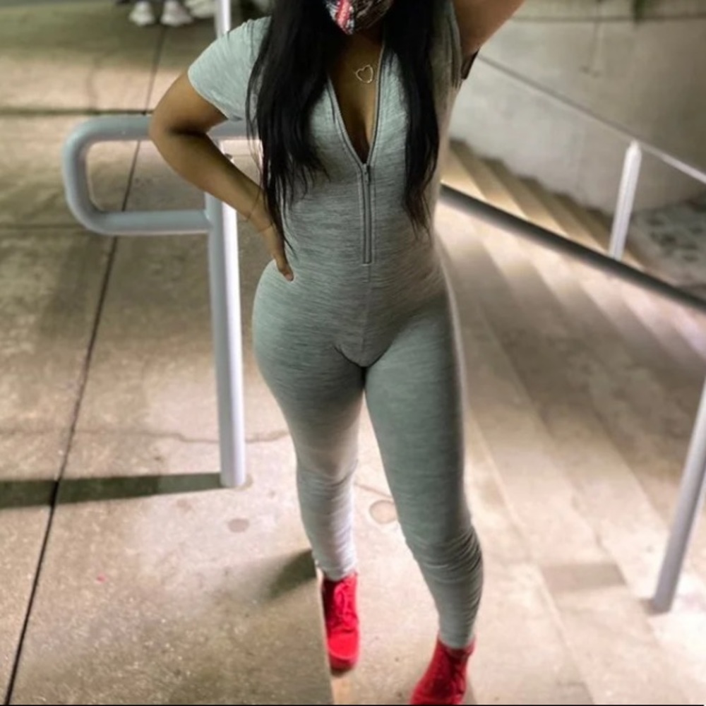 Grey jumpsuit